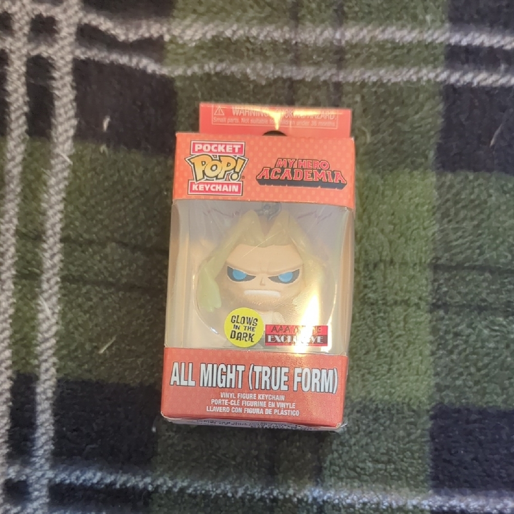 Funko Pocket Pop! Keychain All Might (True Form) - Red and Gold